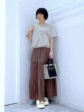 あおき@LAKOLE海老名さん（レディース・156cm）の夏コーディネート