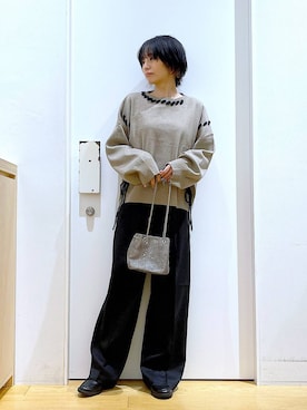 あおき@LAKOLE海老名さん(レディース・156cm)の冬コーディネート