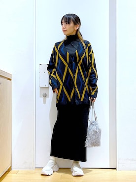 あおき@LAKOLE海老名さん（レディース・156cm）の春コーディネート