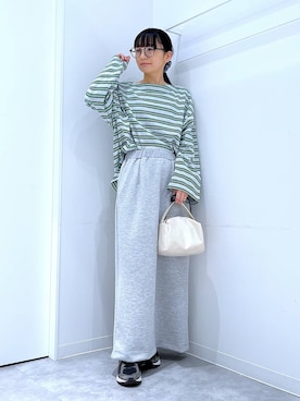 あおき@LAKOLE海老名さん（レディース・156cm）の春コーディネート