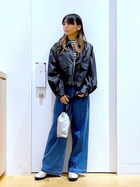 あおき@LAKOLE海老名さん(レディース・156cm)の冬コーディネート