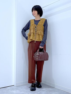 あおき@LAKOLE海老名さん（レディース・156cm）の秋コーディネート