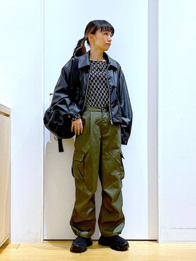 あおき@LAKOLE海老名さん（レディース・156cm）の春コーディネート