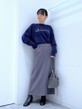 あおき@LAKOLE海老名さん（レディース・156cm）の冬コーディネート