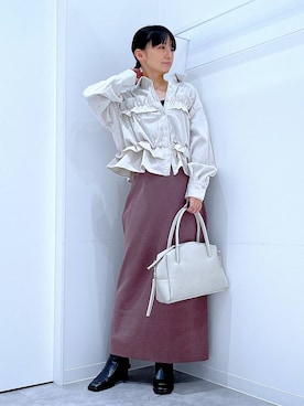 あおき@LAKOLE海老名さん(レディース・156cm)の秋コーディネート