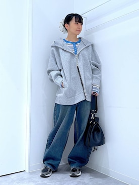 あおき@LAKOLE海老名さん（レディース・156cm）の冬コーディネート