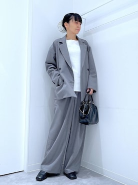 あおき@LAKOLE海老名さん（レディース・156cm）の冬コーディネート