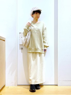 あおき@LAKOLE海老名さん（レディース・156cm）の冬コーディネート