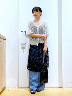 あおき@LAKOLE海老名さん（レディース・156cm）の夏コーディネート