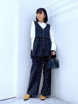 あおき@LAKOLE海老名さん(レディース・156cm)の春コーディネート