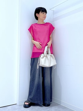 あおき@LAKOLE海老名さん（レディース・156cm）の夏コーディネート