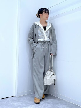 あおき@LAKOLE海老名さん（レディース・156cm）の春コーディネート