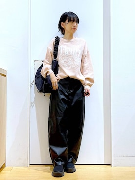 あおき@LAKOLE海老名さん（レディース・156cm）の冬コーディネート