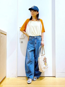 あおき@LAKOLE海老名さん(レディース・156cm)の夏コーディネート