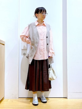 あおき@LAKOLE海老名さん（レディース・156cm）の秋コーディネート