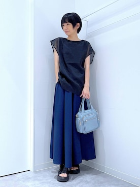 あおき@LAKOLE海老名さん(レディース・156cm)の夏コーディネート