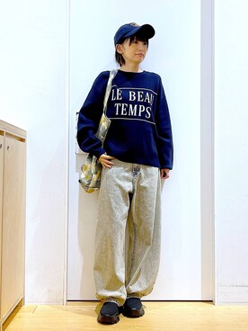 あおき@LAKOLE海老名さん（レディース・156cm）の冬コーディネート