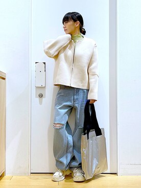 あおき@LAKOLE海老名さん（レディース・156cm）の冬コーディネート