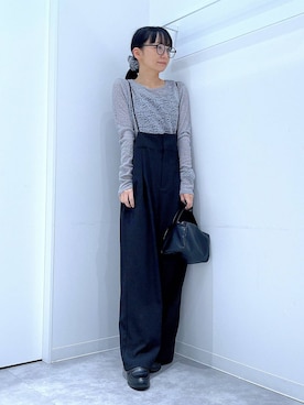 あおき@LAKOLE海老名さん(レディース・156cm)の冬コーディネート