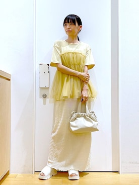 あおき@LAKOLE海老名さん（レディース・156cm）の夏コーディネート