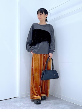 あおき@LAKOLE海老名さん（レディース・156cm）の秋コーディネート