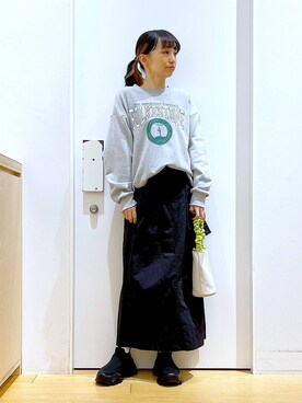 あおき@LAKOLE海老名さん(レディース・156cm)の冬コーディネート