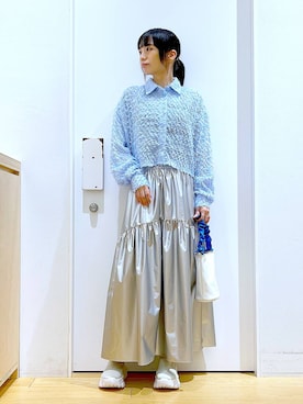 あおき@LAKOLE海老名さん(レディース・156cm)の春コーディネート