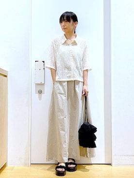 あおき@LAKOLE海老名さん（レディース・156cm）の夏コーディネート