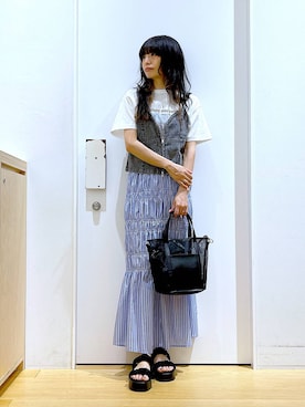 あおき@LAKOLE海老名さん(レディース・156cm)の夏コーディネート