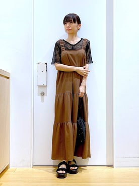 あおき@LAKOLE海老名さん(レディース・156cm)の夏コーディネート