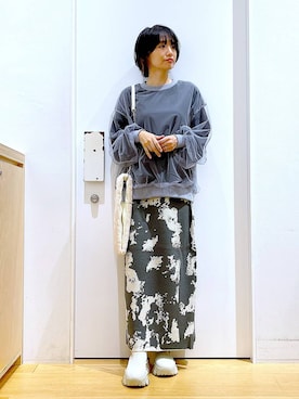 あおき@LAKOLE海老名さん(レディース・156cm)の冬コーディネート