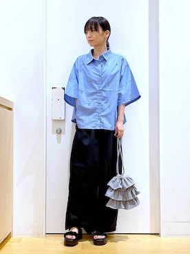 あおき@LAKOLE海老名さん(レディース・156cm)の夏コーディネート