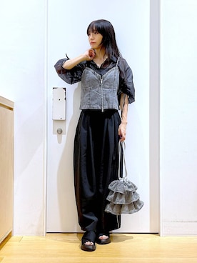 あおき@LAKOLE海老名さん(レディース・156cm)の夏コーディネート