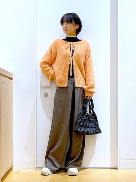 あおき@LAKOLE海老名さん(レディース・156cm)の冬コーディネート