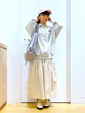 あおき@LAKOLE海老名さん(レディース・156cm)の春コーディネート