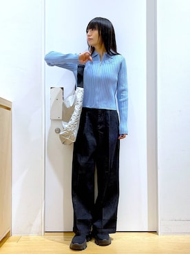 あおき@LAKOLE海老名さん(レディース・156cm)の冬コーディネート