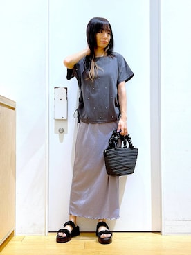 あおき@LAKOLE海老名さん(レディース・156cm)の夏コーディネート