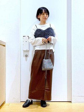 あおき@LAKOLE海老名さん（レディース・156cm）の秋コーディネート