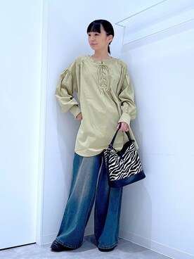 あおき@LAKOLE海老名さん（レディース・156cm）の秋コーディネート