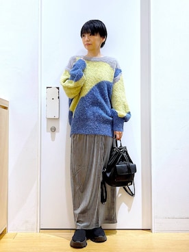 あおき@LAKOLE海老名さん（レディース・156cm）の冬コーディネート