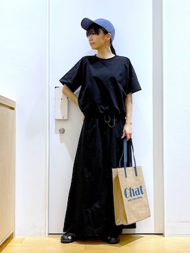 「若見え」｜「アイテム（スリッポン）」を使った、あおき@LAKOLE海老名さん（レディース・156cm）の春コーディネート