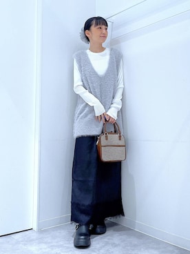「LAKOLE（ラコレ）のアイテム」を使った、あおき@LAKOLE海老名さん（レディース・156cm）の秋コーディネート