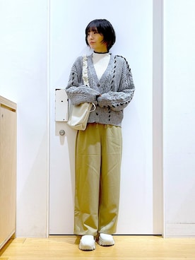 あおき@LAKOLE海老名さん（レディース・156cm）の冬コーディネート