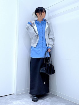 あおき@LAKOLE海老名さん（レディース・156cm）の冬コーディネート