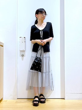 あおき@LAKOLE海老名さん（レディース・156cm）の夏コーディネート