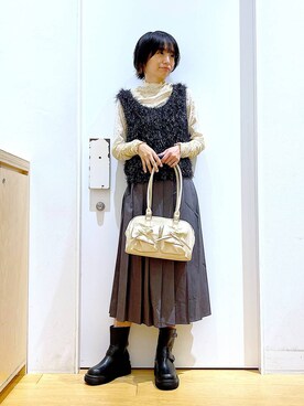 あおき@LAKOLE海老名さん（レディース・156cm）の秋コーディネート