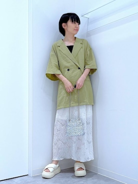 あおき@LAKOLE海老名さん（レディース・156cm）の夏コーディネート