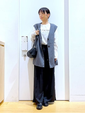 あおき@LAKOLE海老名さん(レディース・156cm)の秋コーディネート