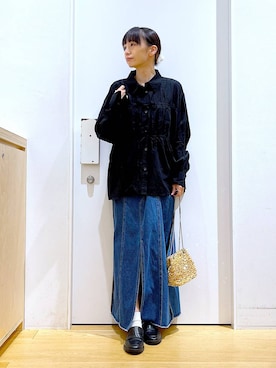 あおき@LAKOLE海老名さん（レディース・156cm）の秋コーディネート