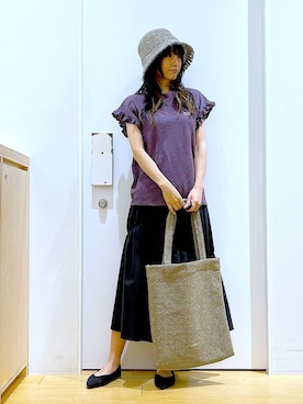 あおき@LAKOLE海老名さん（レディース・156cm）の夏コーディネート